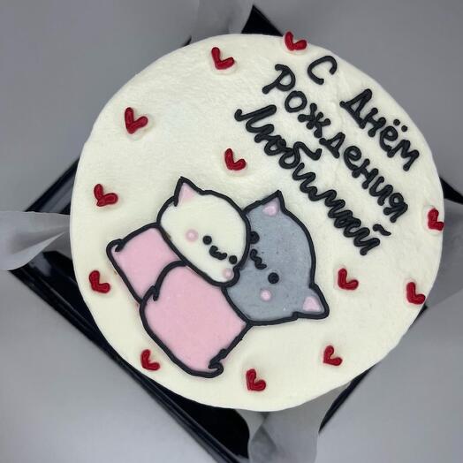 Бенто-торт С днем рождения Любимый котики