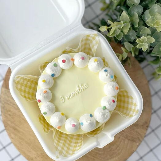 Yellow Birthday or any occasion-  Bento cake