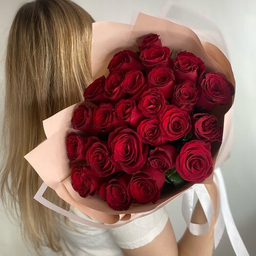 Red rose | 25 roses in a bouquet
