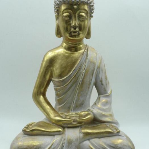 Decor Buddha in the lotus position 39.5 cm gold