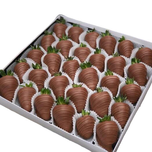 Classic milk chocolate strawberry