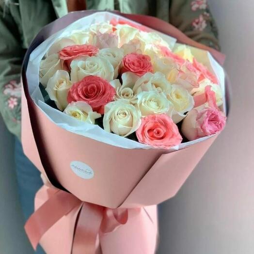 25 голландских роз  50 см