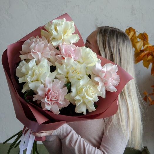 Двухцветное моно французских роз