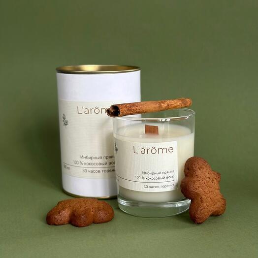 Свеча с ароматом «Имбирный пряник»