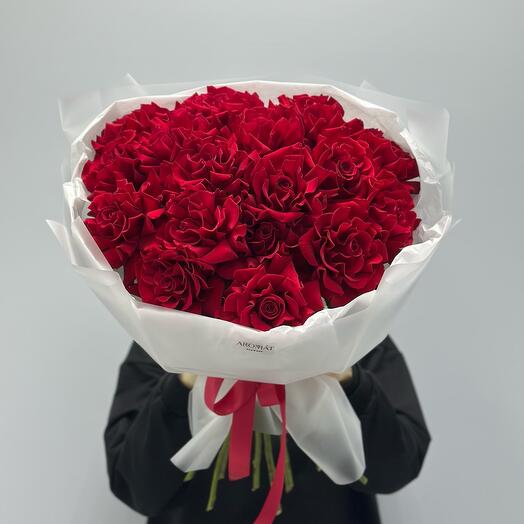 Букет французских роз 17 шт
