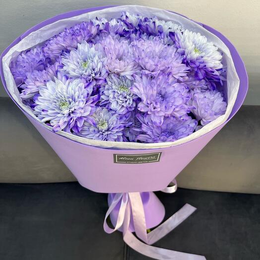 Стильная стойкая хризантема для любимой💜