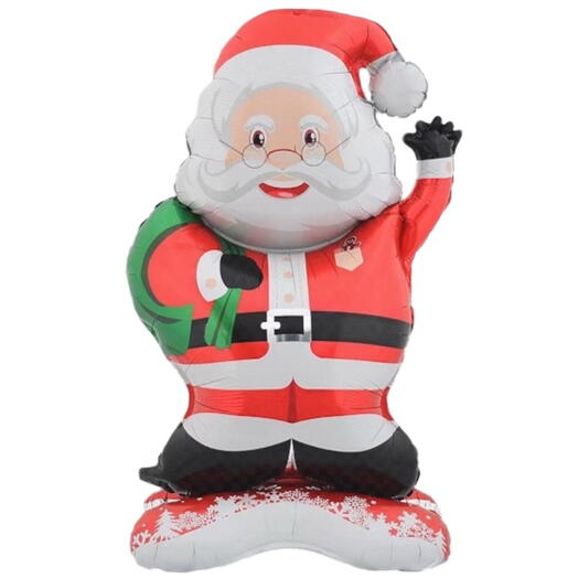Дед Мороз шар на подставке. Santa Claus on a stand