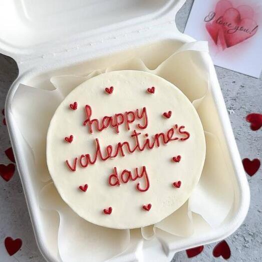 Бенто торт Happy Valentines day