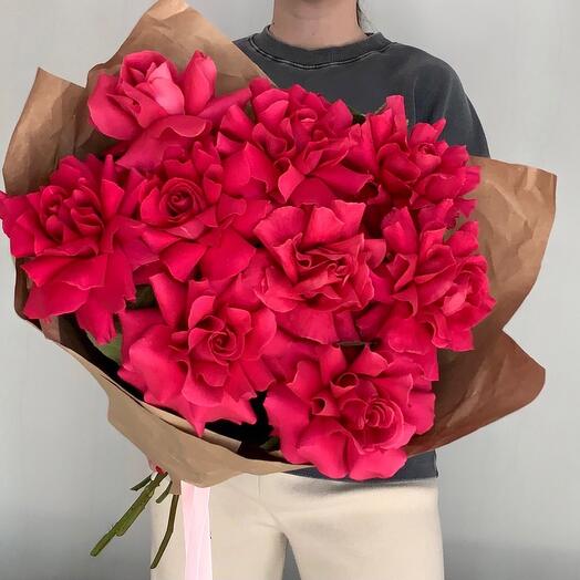 Французские розы 🌹 Малиновый букет
