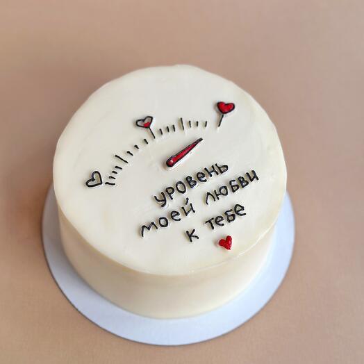 Бенто-торт на 14 февраля, день влюбленных, любимой девушке, парню, жене, мужу