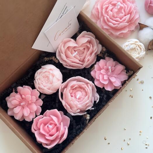 Подарочный набор «Flower candles»