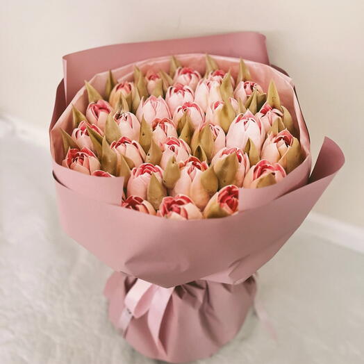 Ramo de tulipanes de malvavisco 25 cm