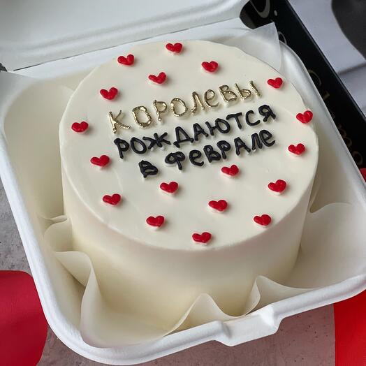 Бенто-торт « королевы рождаются в феврале»