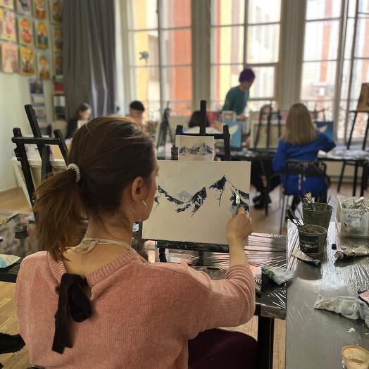 Сертификат на мастер-класс по живописи в технике импасто