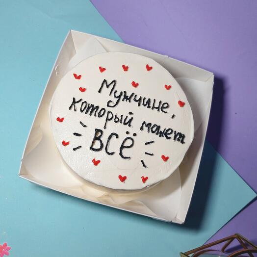 Бенто торт Ванильный с клубникой на 14 февраля