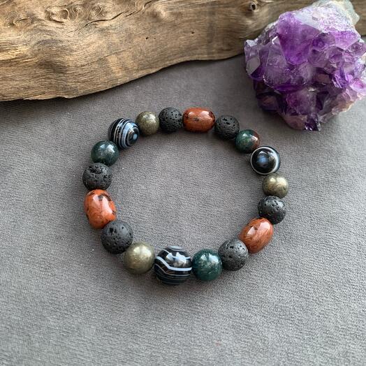 Браслет «Русский генерал» из натуральных камней