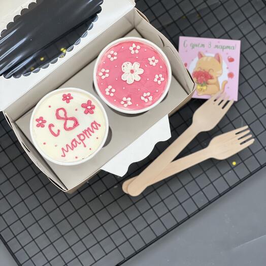 Cake to go тортостаканы набор из 2 шт к 8 марта
