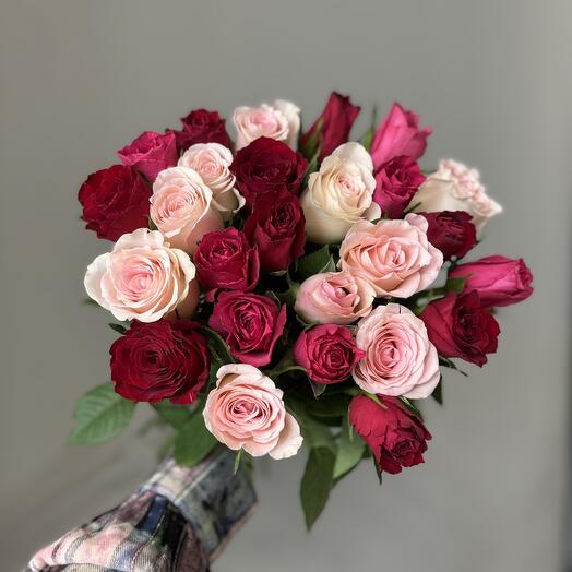 Букет 25 роз микс🌹