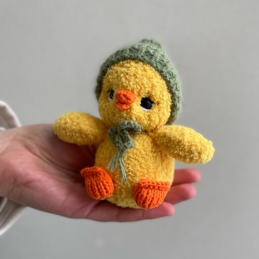 Вязаная игрушка «Цыпленок» ручной работы 🐥