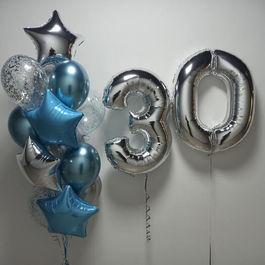 Шары 30 лет мужчине