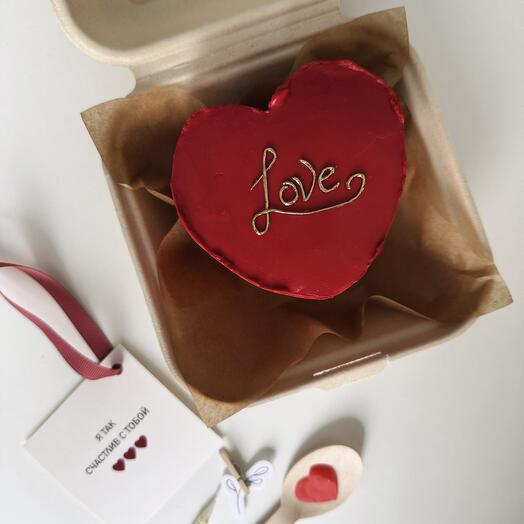 Бенто-торт love, бенто-торт в форме сердца