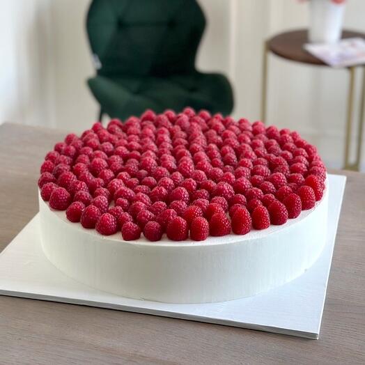 Свадебный итальянский торт пирог с малиной