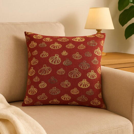 Decorative pillow souvenir Khinkali red