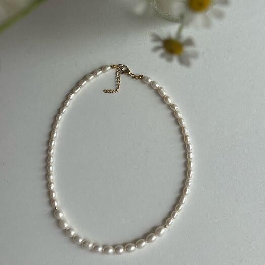 Колье из натурального жемчуга 🌸