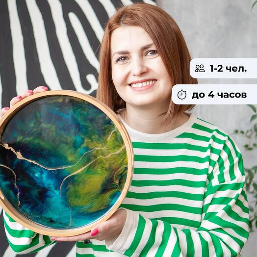 Магия цвета. Создание подноса с эпоксидной смолой