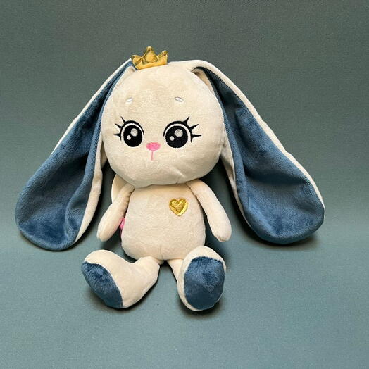 Мягкая игрушка «Зайка с короной»