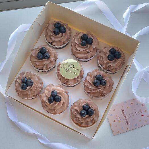Капкейки маме девушке подруге сестре парню мужу Happy Birthday на день рождения