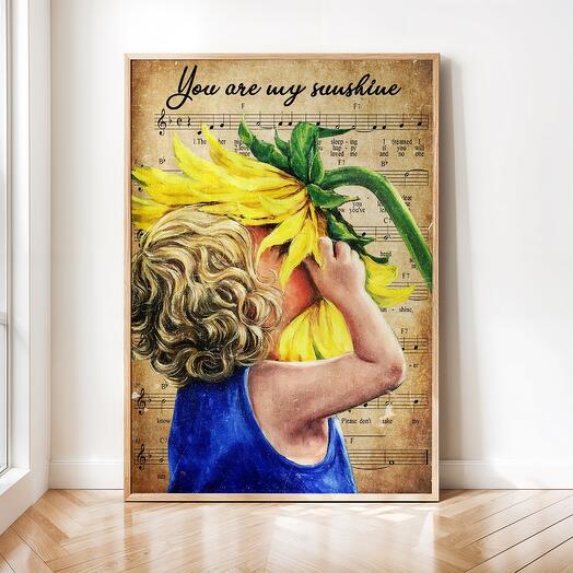 Интерьерный постер "Цветы" винтажная картина 03-0034