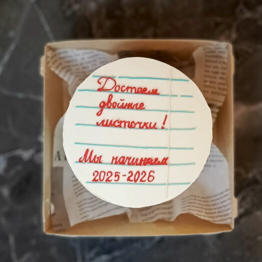 Бенто торт на 1 сентября, День Знаний для школьника, студента, учителя, преподавателя