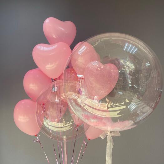 Шары сердечки, сердце 61)