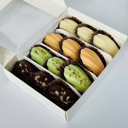 Набор печенья Мадлен с начинками, 12 шт