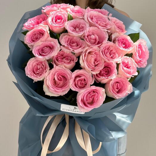 25 розовых мандала роз