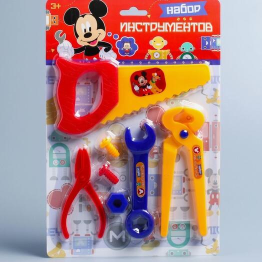 Набор инструментов «Микки Маус», 7 предметов, МИКС