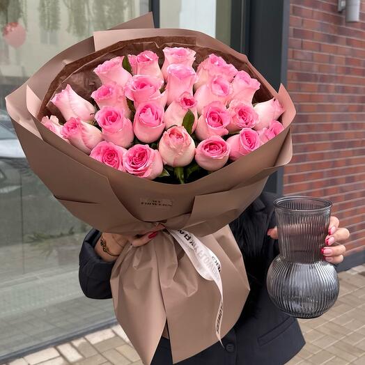 Комбо розы + ваза