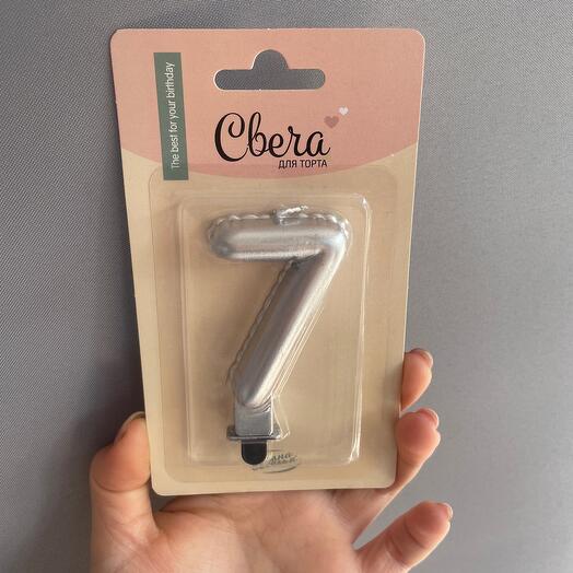 Свеча «Цифра 7» для торта