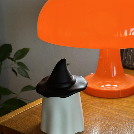 👻Varázslatos Szellem gyertya gipsz tartóban, Varázslatos Szellem gyertya gipsz gyertyatartóban|