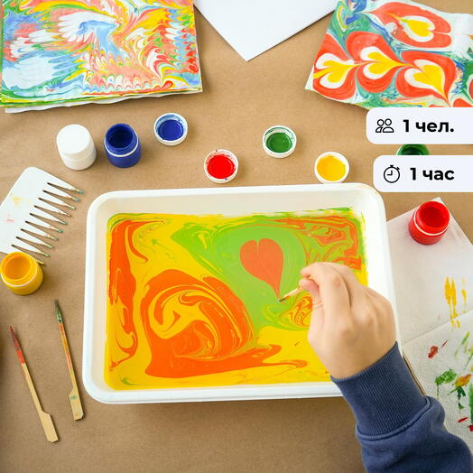 Время рисунков эбру. Уникальная техника рисования на воде