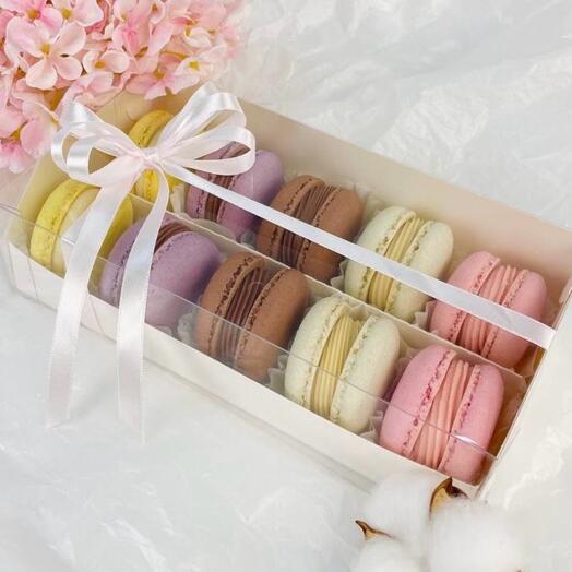 Макарунсы макарон ассотри вкусов набор, 10 шт