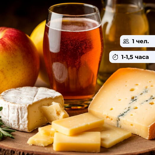 Вкусное сочетание.  Дегустация сыра и сидра