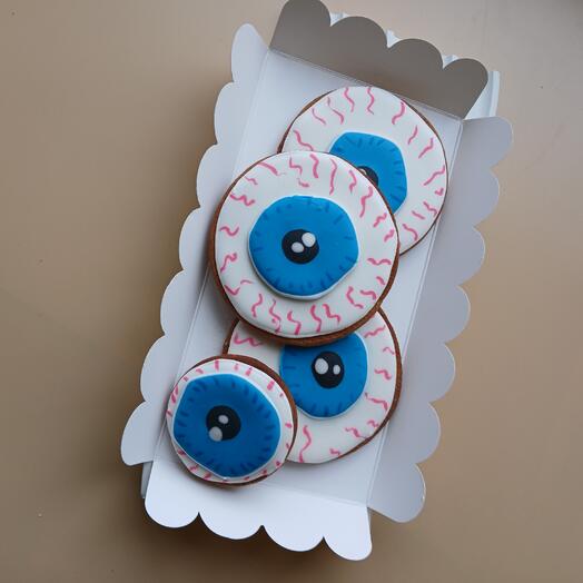 Пряники на Хэллоуин глаза ведьмы