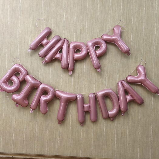 Растяжка -надпись Happy birthday