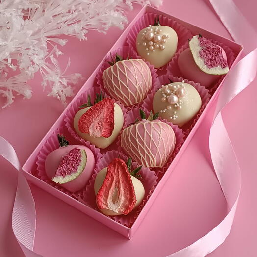 Клубника в шоколаде" Набор 8 ягод" 🍓