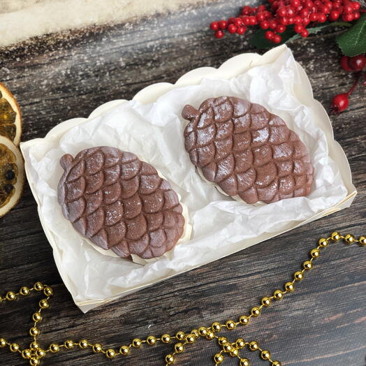 Зефиросендвичи, шишки новогодние с зефиром