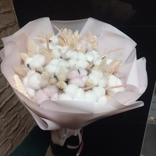Букет из хлопка
