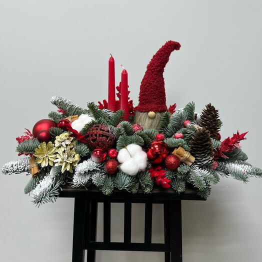 Новогодняя настольная композиция
