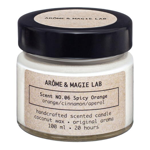 Свеча NO.06 Spicy Orange (Пряный Апельсин) AROME MAGIE LAB ароматическая, 100 мл, кокосовый воск